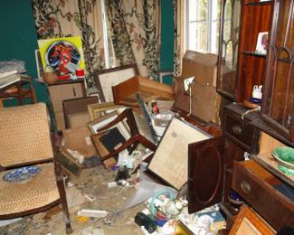 MCM Chair, Artwork, curtains and more