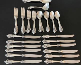Wallace Grande Baroque Sterling Silver Flatware Set