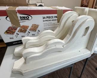 architectural modern house gingerbread brackets, Stern Party set