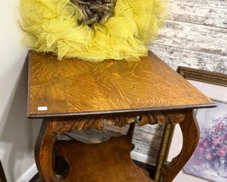 Antique oak side table