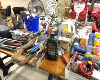 hand tools, many not pictured