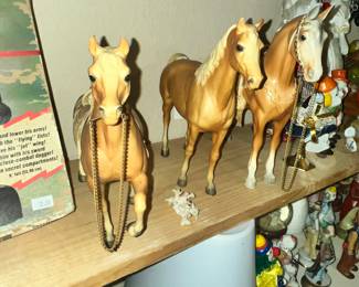MODEL HORSES - AT LEAST ONE IS BREYER