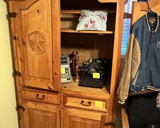 EXCELLENT TEXAS STAR ARMOIRE