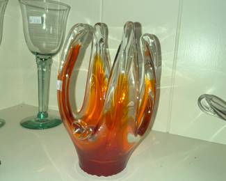 HAND-BLOWN ARR GLASS VASE - ONE OF SEVERAL!