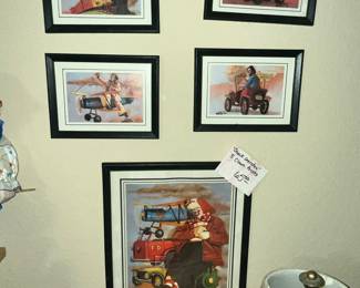 CHUCK OBERSTEIN CLOWN PRINTS