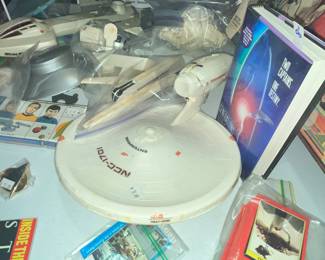 THE ENTERPRISE AND OTHER STAR TREK MODELS