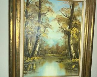 ORIGINAL OIL PAINTING - CAN'T READ SIGNATURE 