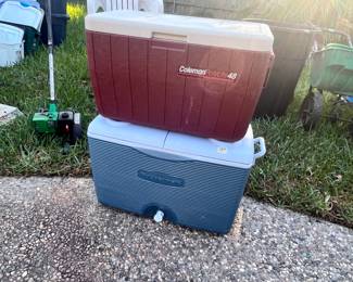 COLEMAN & RUBBERMAID COOLERS