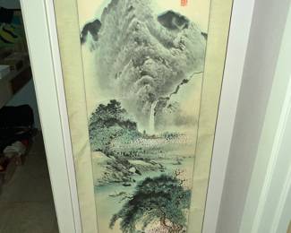 6ft JAPANESE SCROLL PAINTING