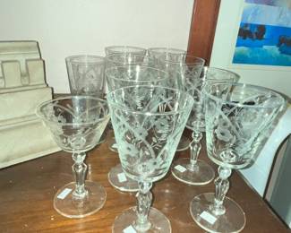 ETCHED STEMWARE