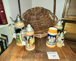 SEVERAL NICE BEER STEINS