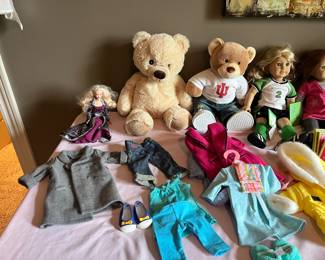 Build A Bear and American Girl Dolls & Clothing
