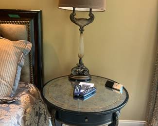 Side Table & Lamp