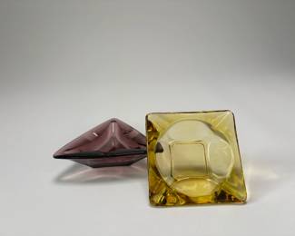 Vintage Glass Ashtrays