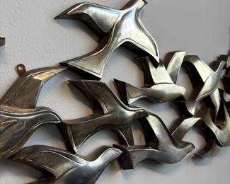 Midcentury Flock of Birds Wall Decor