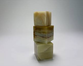 Natural Stone Cube Paperweights