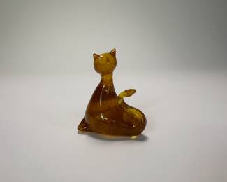 Amber Glass Cat