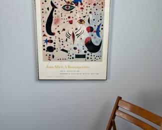 Joan Miro Guggenheim Exhibition Poster Framed
