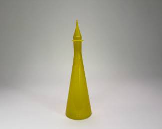 Yellow Empoli Style Decanter