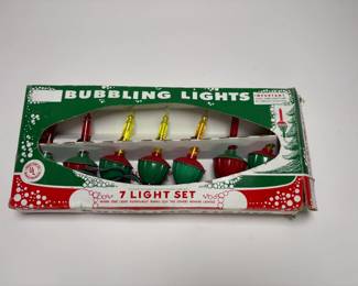 Vintage Bubbling Christmas Lights