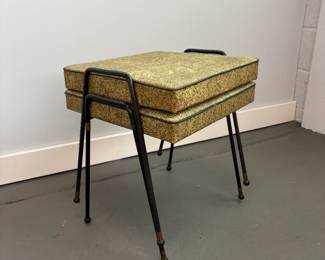 Stacking Vintage Green Stools