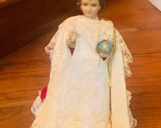 very early plaster statue of the Infant Jesus of Prague