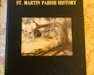 fascinating leather bound book about the History of St. Martin Parish 
