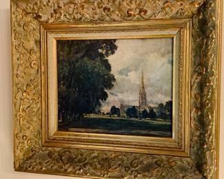 "Salisbury Cathedral from Lower Marsh  Close"