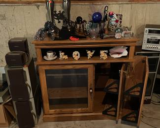 Sauder Audio Cabinet. Back Locks, have key. For Sale Now!