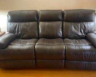 Electric Flexsteel Leather Recliner Sofa. For Sale Now!