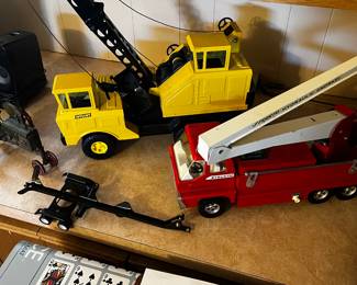 Cool vintage Michigan crane and a Structure hydraulic snorkel.  Mint condition