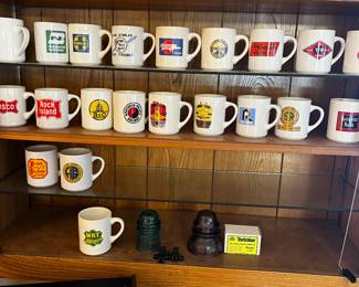 Railroad coffee mugs.  Very collectable 