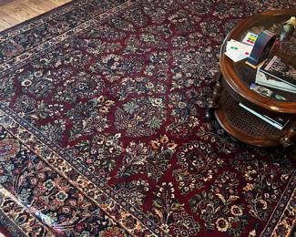 Beautiful large 8.8x10.6 Kamstan wool rug. Perfect shape!