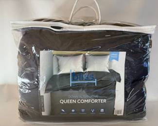 119 CharcoalGrayBlissBeddingDownAlternativeQueenComforter