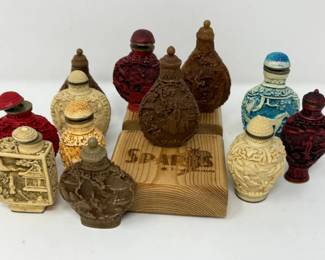 71 12CarvedSnuffBottleCollection