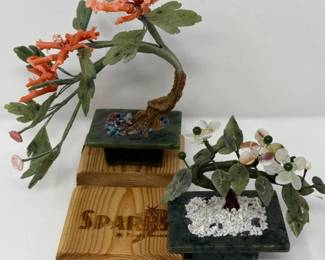 50 JadeCoralandStoneFloralArt