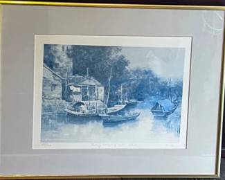 167 LimitedEditionFishingVillageofLanternIslandSignedbyPChan