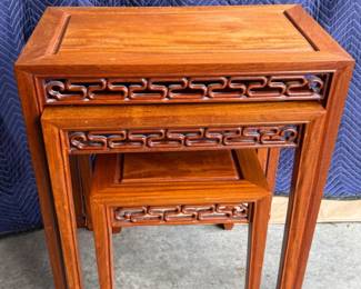 250 3ChineseRosewoodNestingTables