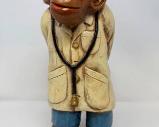128 VintageProgressiveArtChalkWareDoctorMonkey