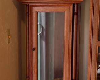 22 RoseWood3PieceClockCabinet