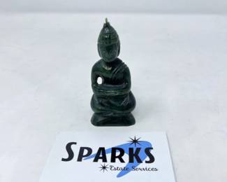 40 SolidJadeSittingBuddha