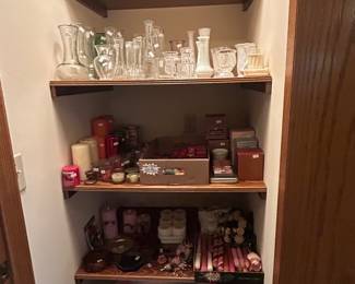 Lots of candles and holders