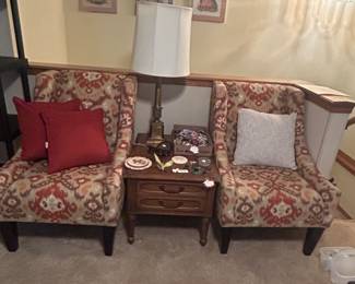 Matching pair of modern chairs