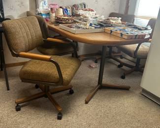 Chromcraft table and chairs 