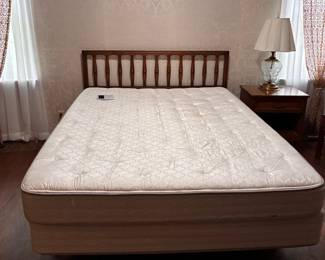 MCM double bed with sleep number mattress