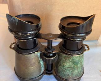 Brass Military field Binoculars with patina