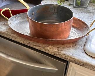 Copper pots and pans