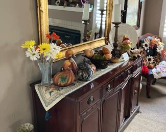 Beautiful mirror and sideboard/buffet