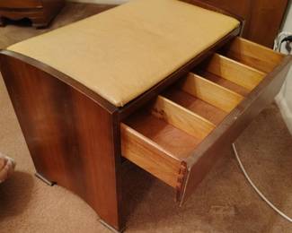 vintage storage seat