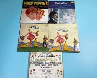 Vinyl LP’s: Sound Of Music ( Soundtrack & Broadway), Mary Poppins & Death In Venice